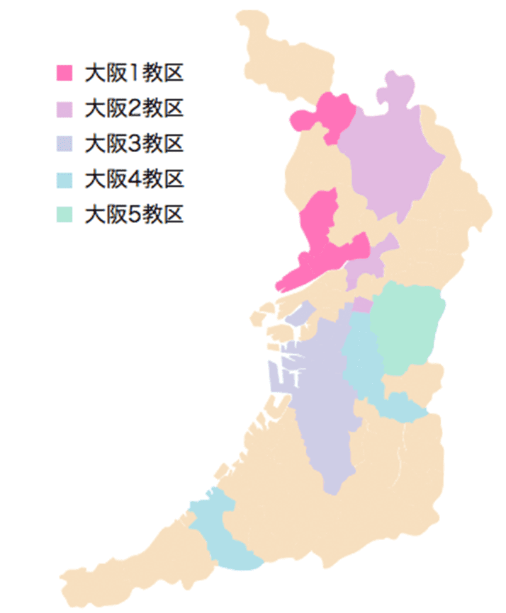 大阪の地図